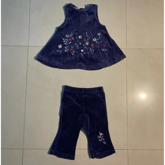 Floral Top And Bottome Set For Kids - Picture 1 of 8